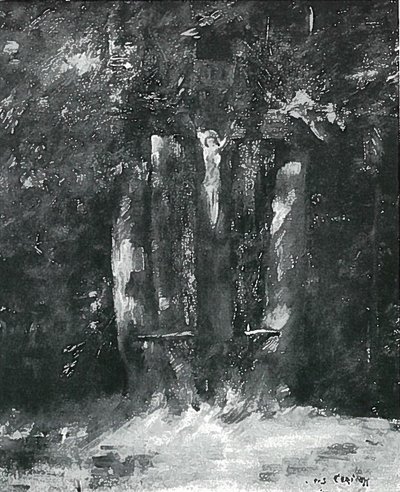 Crucifix dans la forêt - Lovis Corinth